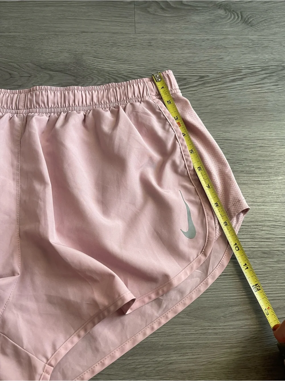 Nike women’s dri fit pink running shorts